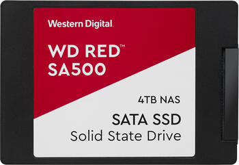 4.0 TB SSD Western Digital WD Red SA500 NAS SATA SSD, SATA 6Gb/s, lesen: 560MB/s, schreiben: 530MB/s, TBW: 2.5PB