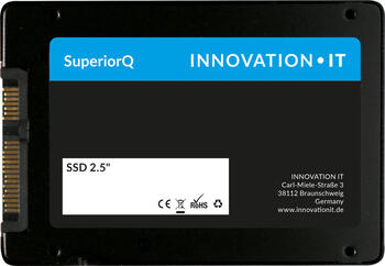 1.0 TB SSD InnovationIT SuperiorQ BULK S-ATA III, lesen: 500MB/s, schreiben: 450MB/s