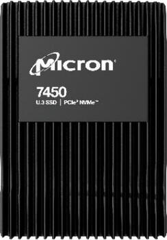 7.7 TB SSD Micron 7450 PRO - 1DWPD Read Intensive, U.3/SFF-TA-1001 (PCIe 4.0 x4/2x2), lesen: 6800MB/s, schreibe
