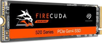 1.0 TB SSD Seagate FireCuda 520 SSD, M.2/M-Key (PCIe 4.0 x4), lesen: 5000MB/s, schreiben: 4400MB/s, TBW: 1.8PB