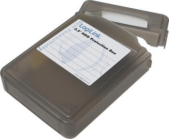 LogiLink Festplatten-Schutzhülle für 3,5  HDDs, schwarz 