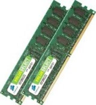 DDR2RAM 2x 2GB DDR2-667 Corsair ValueSelect&comma; CL5 Kit