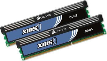 DDR3RAM 2x 4GB DDR3-1333 Corsair XMS3, CL9-9-9-24 Kit