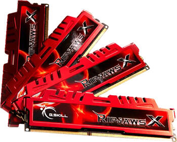 DDR3RAM 4x 8GB DDR3-1600 G.Skill RipJawsX rot, CL10-10-10-30 Kit