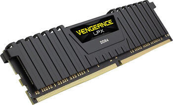 DDR4RAM 16GB DDR4-2666 Corsair Vengeance LPX schwarz, CL16-18-18-35