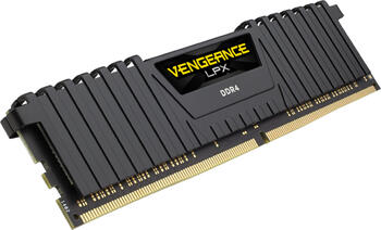 DDR4RAM 16GB DDR4-3200 Corsair Vengeance LPX schwarz DIMM, CL18-22-22-42