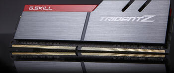 DDR4RAM 2x 8GB DDR4-3600 G.Skill Trident Z silber/rot DIMM, CL17-18-18-38 Kit