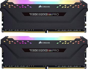 DDR4RAM 2x 8GB DDR4-2933 Corsair Vengeance RGB PRO schwarz DIMM, CL16-18-18-36 Kit