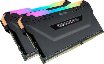 DDR4RAM 2x 8GB DDR4-3600 Corsair Vengeance RGB PRO schwarz DIMM, CL18-19-19-39 Kit