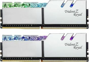 DDR4RAM 2x 16GB DDR4-3600 G.Skill Trident Z Royal silber DIMM, CL18-22-22-42 Kit
