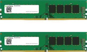 DDR4RAM 2x 8GB DDR4-3200 Mushkin Essentials DIMM, CL22-22-22-52 Kit