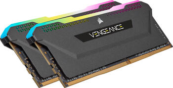 DDR4RAM 2x 8GB DDR4-3600 Corsair Vengeance RGB PRO SL schwarz DIMM, CL18-22-22-42 Kit