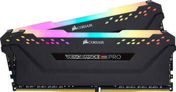 DDR4RAM 2x 8GB DDR4-3200 Corsair Vengeance RGB PRO schwarz DIMM, CL16-18-18-36 Kit DDR4RAM 2x 8GB DDR4-3200 Corsair Vengeance RGB PRO schwarz DIMM, CL16-18-18-36 Kit