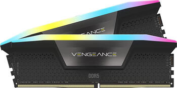 DDR5RAM 2x 16GB DDR5-5200 Corsair Vengeance RGB schwarz DIMM on-die ECC, CL40-40-40-77 Kit
