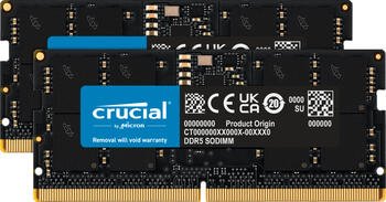 DDR5RAM 2x 24GB DDR5-5600 Crucial SO-DIMM X8&comma; CL46-45-45 Kit