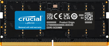DDR5RAM 32GB DDR5-4800 Crucial SO-DIMM on-die ECC, CL40-39-39 Kit