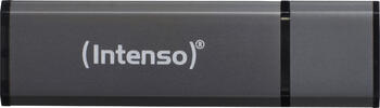 8 GB Intenso Alu Line anthrazit  USB 2.0 Stick lesen: 28MB/s, schreiben: 6.5MB/s