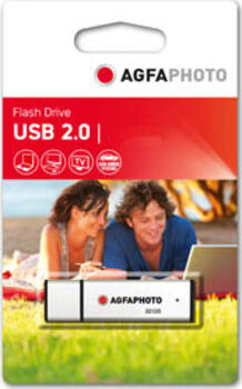 16 GB AgfaPhoto USB Flash Drive silber, USB 2.0 Stick 
