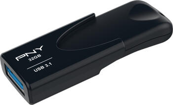 32 GB PNY Attaché 4 3.1 schwarz USB-Stick, USB-A 3.0, lesen: 80MB/s, schreiben: 20MB/s