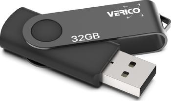 32 GB Verico Flip schwarz Typ-A USB 2.0 Stick lesen: 28MB/s, schreiben: 6,5MB/s