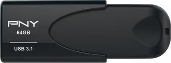64 GB PNY Attaché 4 3.1 schwarz USB-Stick, USB-A 3.0, Lesen: 80MB/s, Schreiben: 20MB/s