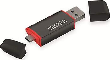 128 GB Verico HYBRID Dual 3 schwarz Typ-A /micro USB 3.1 Sti lesen: 35MB/s, schreiben: 20MB/s
