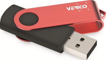 128 GB Verico Flip rot Typ-A USB 3.1 Stick lesen: 35MB/s, schreiben: 20MB/s