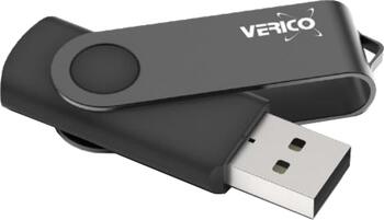 256 GB Verico Flip schwarz Typ-A USB 3.1 Stick lesen: 35MB/s, schreiben: 20MB/s