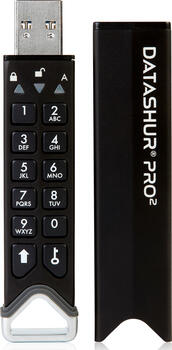 4 GB iStorage datAshur Pro 2 USB-Stick, USB-A 3.0, lesen: 130MB/s, schreiben: 116MB/s