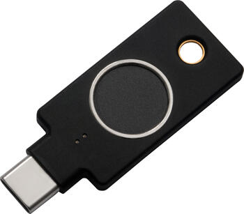 Yubico YubiKey C Bio FIDO Edition, Fingerprint Reader USB-C Dongle, schwarz