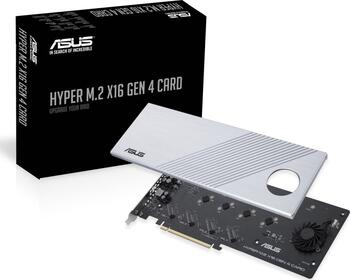 ASUS Hyper M.2 X16 Gen 4 Card, 1x PCIe zu 4x M.2 PCIe 