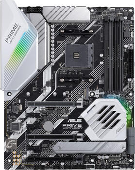 ASUS Prime X570-Pro, ATX Mainboard, 4x DDR4, max. 128GB, 1x HDMI 2.0b, 1x USB-C 3.1 (10Gb/s)