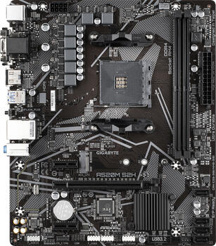 Gigabyte A520M S2H, µATX Mainboard, 2x DDR4, max. 64GB,  1x VGA, 1x DVI-D, 1x HDMI 2.1