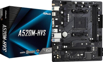 ASRock A520M-HVS, µATX Mainboard, 2x DDR4, max. 64GB, 1x VGA, 1x HDMI 2.1