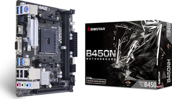 Biostar B450NH, Mini-ITX Mainboard, 2x DDR4, max. 64GB, 1x VGA, 1x HDMI 1.4