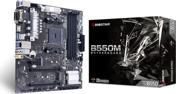 Biostar B550MX/E Pro, µATX Mainboard, 4x DDR4, max. 128GB, 1x VGA, 1x DVI-D, 1x HDMI 2.1