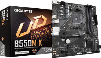 GIGABYTE B550M K, µATX Mainboard, 4x DDR4, max. 64GB, 1x HDMI 2.1