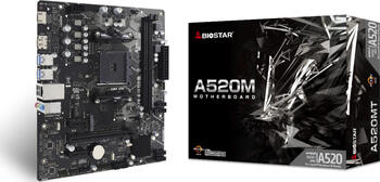 Biostar A520MT, µATX Mainboard, 2x DDR4, max. 64GB, 1x HDMI 1.4b