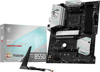 MSI B550 GAMING WIFI&comma; ATX AM4 Mainboard&comma; 4x DDR4&comma; max&period; 128 GB&comma; 1x HDMI&comma; 1x DisplayPort&comma; 1x USB-C&comma; WiFi
