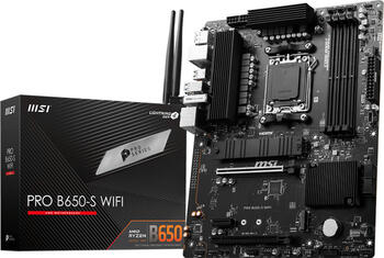 MSI PRO B650-S WIFI ATX Mainboard, 4x DDR5, max. 192GB, HDMI 2.1, DisplayPort 1.4, USB-C 3.2 (20Gb/s)