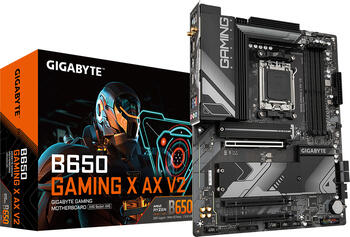 GIGABYTE B650 Gaming X AX V2, ATX Mainboard, 4x DDR5, max. 128GB, HDMI 2.1, DisplayPort 1.4, USB-C 3.1