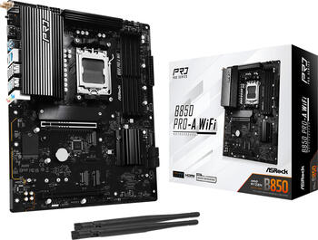 Asrock B850 Pro-A WiFi, ATX AM5 Mainboard, 4x DDR5 max. 256 GB, 1x HDMI 2.1, 3x USB-C, WiFi Asrock B850 Pro-A WiFi, ATX AM5 Mainboard, 4x DDR5 max. 256 GB, 1x HDMI 2.1, 3x USB-C, WiFi