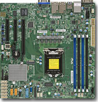 Supermicro X11SSH-F retail, µATX Mainboard, 4x DDR4, max. 64GB, 1x VGA