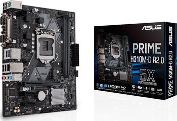 ASUS Prime H310M-D R2.0, µATX Mainboard, 2x DDR4, max. 32GB, 1x VGA, 1x HDMI 1.4