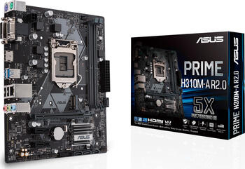 ASUS Prime H310M-A R2.0/CSM, µATX Mainboard, 2x DDR4, max. 32GB, 1x VGA, 1x DVI-D, 1x HDMI 1.4