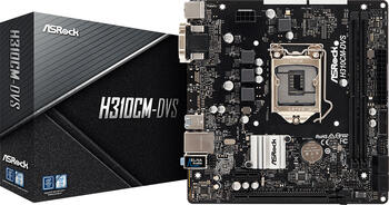 ASRock H310CM-DVS, µATX Mainboard, 2x DDR4, max. 32GB, 1x VGA, 1x DVI-D
