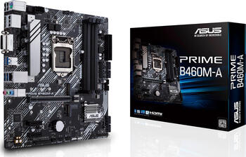 ASUS Prime B460M-A, Sockel 1200, µATX-Mainboard 4x DDR4 max. 128GB, 1x DVI-D, 1x HDMI 1.4b, 1x DP 1.4