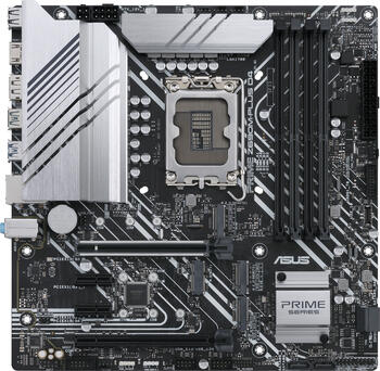 ASUS Prime Z690M-PLUS D4, Sockel 1700, µATX-Mainboard, 4x DDR4 max. 128GB, HDMI 2.1, DisplayPort 1.4a, USB-C 3.2