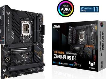 ASUS TUF Gaming Z690-Plus D4, Sockel 1700, ATX-Mainboard, 4x DDR4 max. 128GB, HDMI 2.1, DisplayPort 1.4a, USB-C 3.2