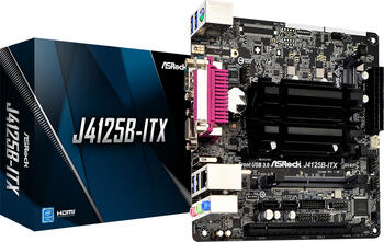ASRock J4125B-ITX, Celeron J4125, 4C/4T, 2.00-2.70GHz, 2x DDR4 max. 8GB, VGA, 3x USB-A 3.0